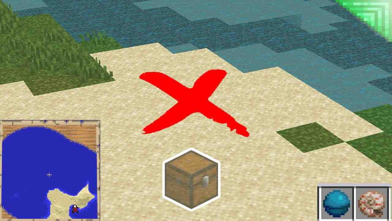 Mapa del tesoro Minecraft